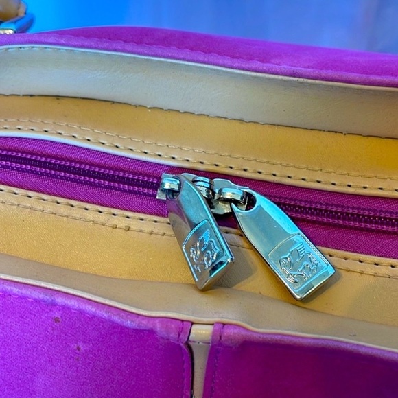 PEGASUS WEEKENDER TRAVEL BAG PINK SUEDE - Picture 5 of 10